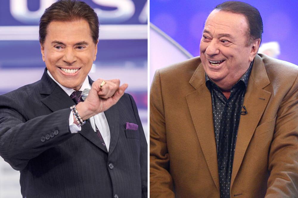 Silvio Santos e Raul Gil (Foto: Reprodução)