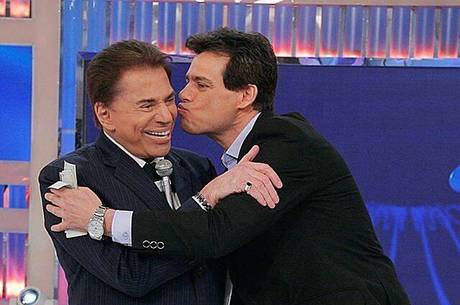 Silvio Santos e Celso Portiolli no SBT (Foto divulgação)