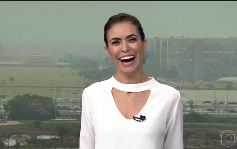 A apresentadora do telejornal da Globo, Giuliana Morrone (Foto/ Reprodução)