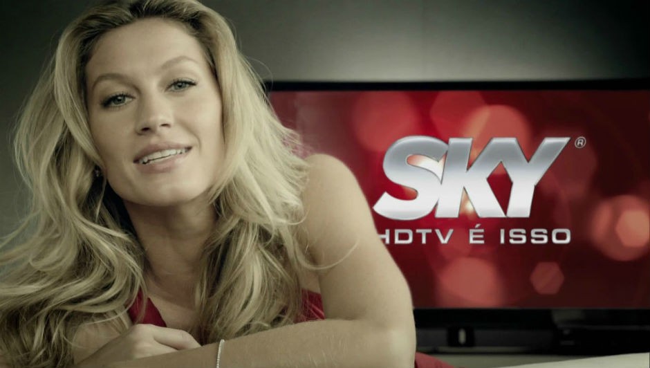 Gisele Bündchen foi por muito tempo garota propaganda da Sky (Foto: Divulgação)