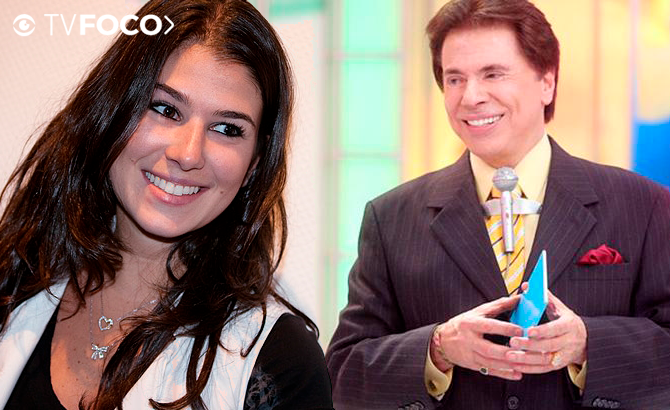 Silvio Santos e Renata (Foto: Divulgação/Montagem/TV Foco)