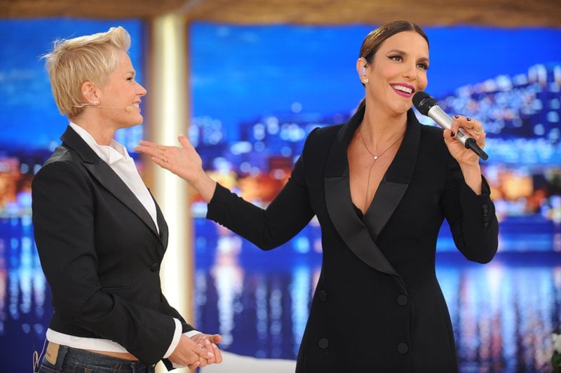 Ivete Sangalo no programa de Xuxa (Foto: Divulgação/RecordTV)