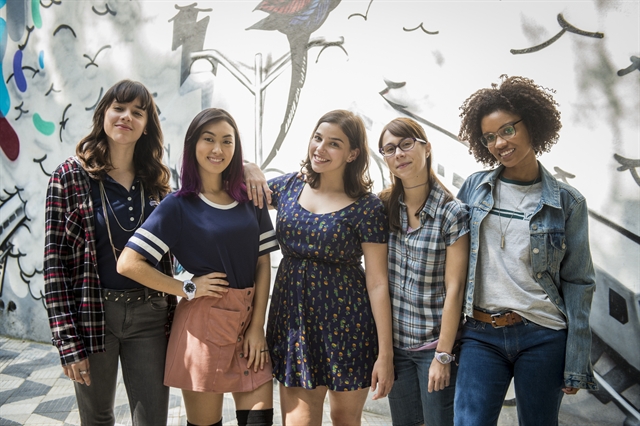 As Five, protagonistas de Malhação: Viva a Diferença (Foto: Globo/João Cotta)