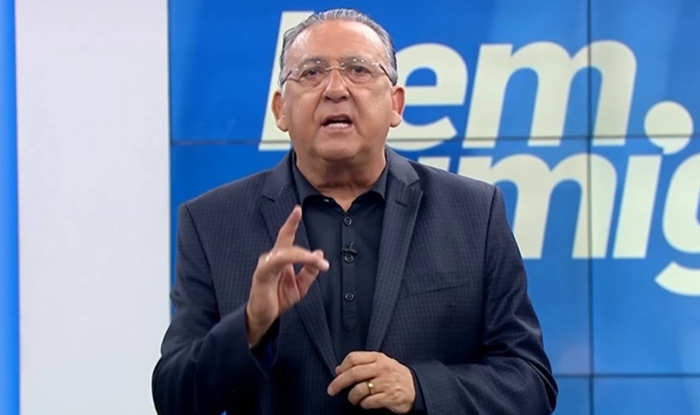 Galvão Bueno no programa Bem, Amigos. (Foto: Reprodução)