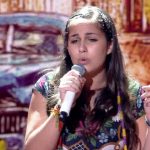 Livia Bernarde cantou 'Havana' e impressionou os técnicos (Foto: Reprodução/Globo)