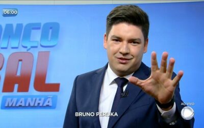 Bruno Peruka deve perder telejornais na Record para outro apresentador.  (Foto: Reprodução)