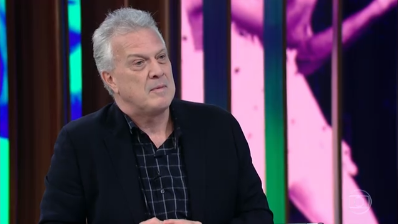 O apresentador Pedro Bial durante seu programa na Globo (Foto: Reprodução/Globo)