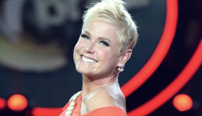 Xuxa Meneghel apresenta o Dancing Brasil na Record (Foto: Blad Meneghel)