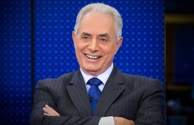 William Waack era o comandante do Jornal da Globo (Foto: Reprodução)