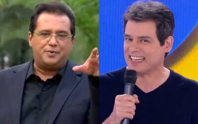 Geraldo Luís e Celso Portiolli são concorrentes (Foto: Reprodução)