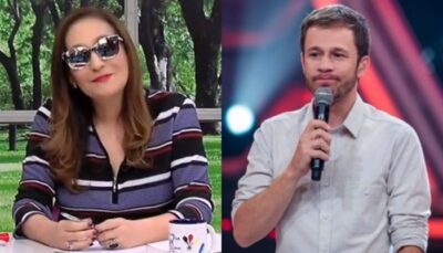 Sonia Abrão criticou Tiago Leifert e apresentador fez pedido. (Foto: Reprodução/Montagem/TV Foco).