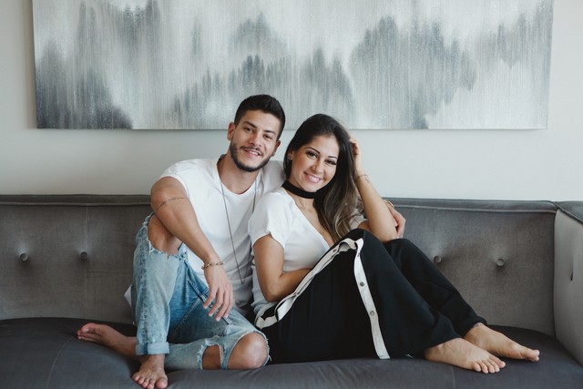 Arthur Aguiar e Mayra Cardi (Foto: Isabella Pinheiro/Gshow)