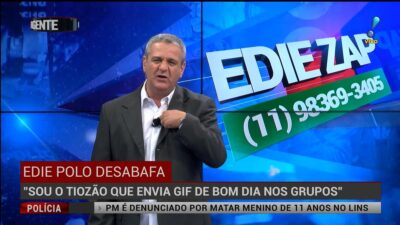 Edie Polo comanda o Denúncia Urgente na RedeTV. (Foto: Reprodução/RedeTV)