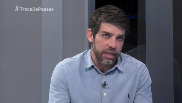 Juninho Pernambucano durante programa no SporTV (Foto: Reprodução/SporTV)