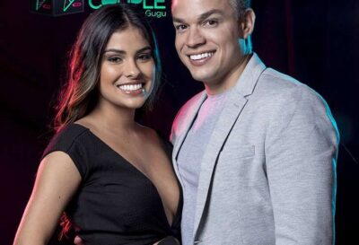 Munik e seu marido, Anderson no Power Couple (Foto: Reprodução)