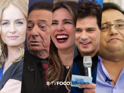 Angélica, Raul Gil, Luciana Gimenez, Celso Portiolli e Geraldo Luís enfrentam situação complicada nas emissoras de TV (Foto montagem: TV Foco)