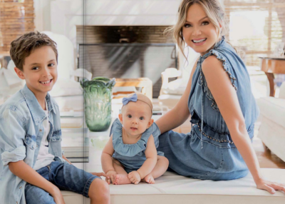 Arthur, Manuela e a apresentadora Eliana (Foto: Reprodução - Revista Caras)