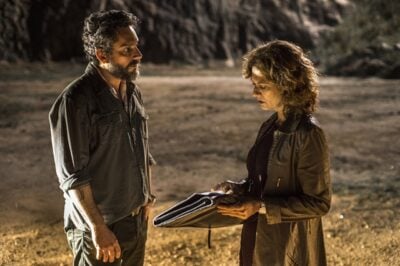 Pedro (Alexandre Nero) e Cássia (Patricia Pillar) em cena de Onde Nascem os Fortes
(Foto: Globo/Estevam Avellar)