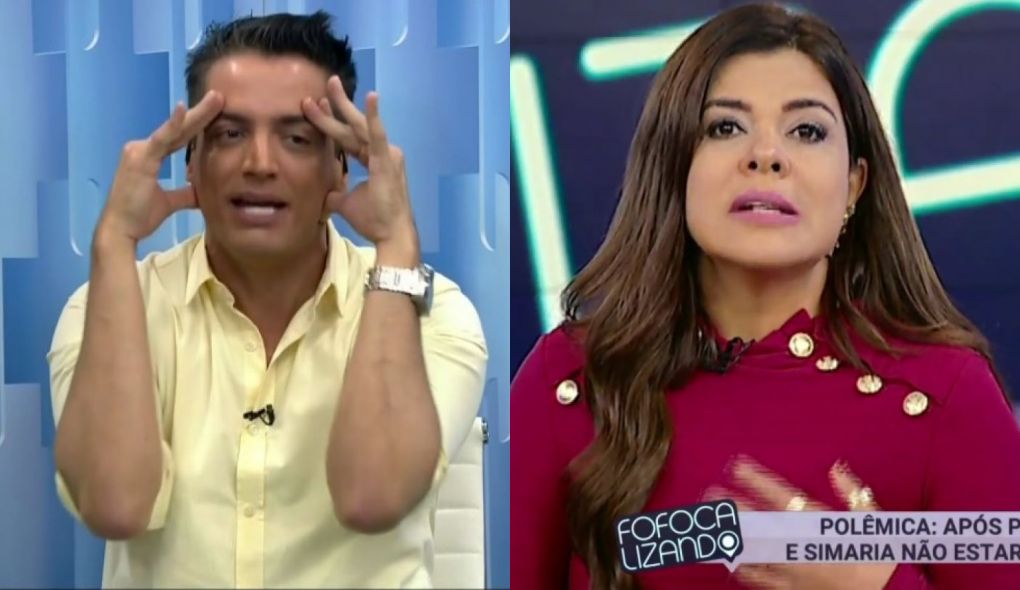 Leo Dias e Mara Maravilha no Fofocalizando; apresentadora pode voltar por ordem de Silvio Santos (Foto: Reprodução/SBT)