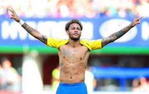 Neymar durante jogo da seleção brasileira (Foto: Reprodução/Instagram)