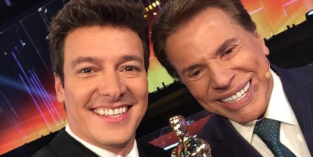 Rodrigo Faro e Silvio Santos (Foto: Reprodução)