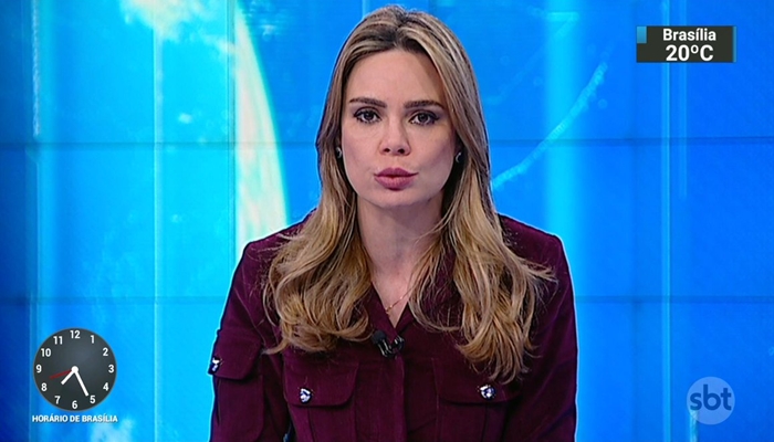 A apresentadora Rachel Sheherazade no SBT Brasil (Foto: Reprodução/SBT)