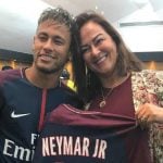 Neymar com a mãe, Nadine Gonçalves (Foto: Reprodução)