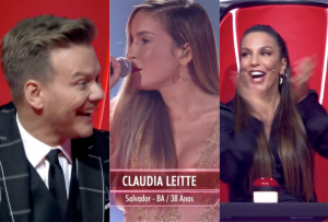 Claudia Leitte apareceu de surpresa como candidata no The Voice Brasil da Globo