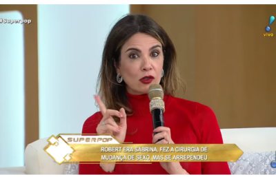 Luciana em seu programa.