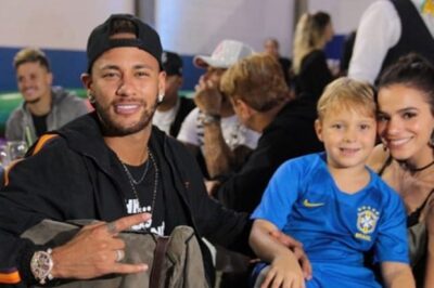 Neymar, Davi Lucca e Bruna Marquezine (Foto: Reprodução Instagram)