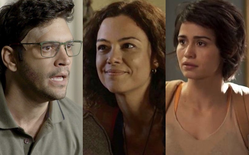 Ionan, Selma e Maura formam triângulo amoroso em Segundo Sol (Foto: Reprodução/Globo/Montagem)