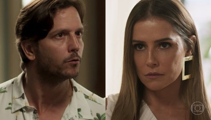 Remy (Vladimir Brichta) Karola (Deborah Secco) em Segundo Sol (Foto: Reprodução/Globo)