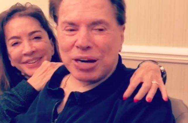 Silvio Santos e Iris Abravanel desejam boa sorte para Tiago (Foto: Reprodução)