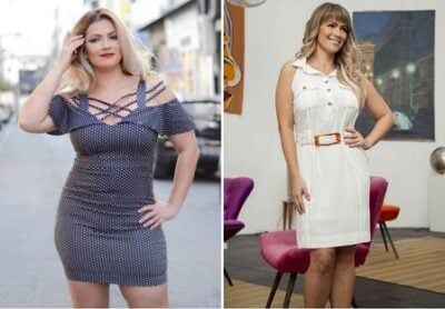 Antes e depois de Fani Pacheco (Foto: Divulgação)