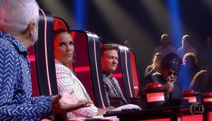 Lulu Santos, Ivete Sangalo, Michel Teló e Carlinhos Brown no The Voice Brasil (Foto: Reprodução/Globo)