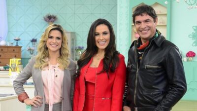 Olivier Anquier com a nova formação do Bake Off Brasil. (Foto: AgNews)