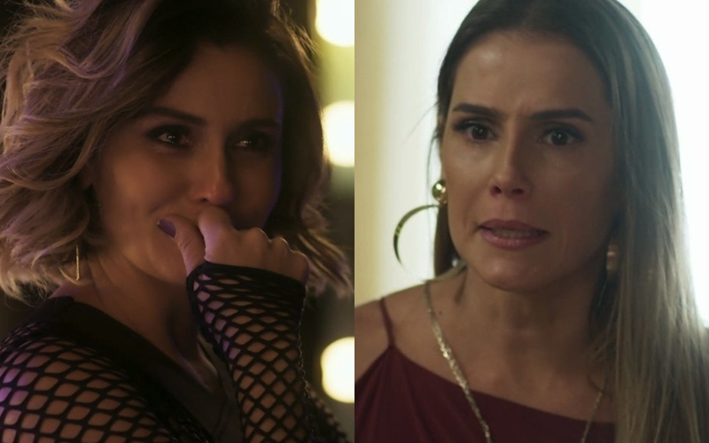 Luzia (Giovanna Antonelli) e Karola (Deborah Secco) em Segundo Sol (Foto: Reprodução/Globo)