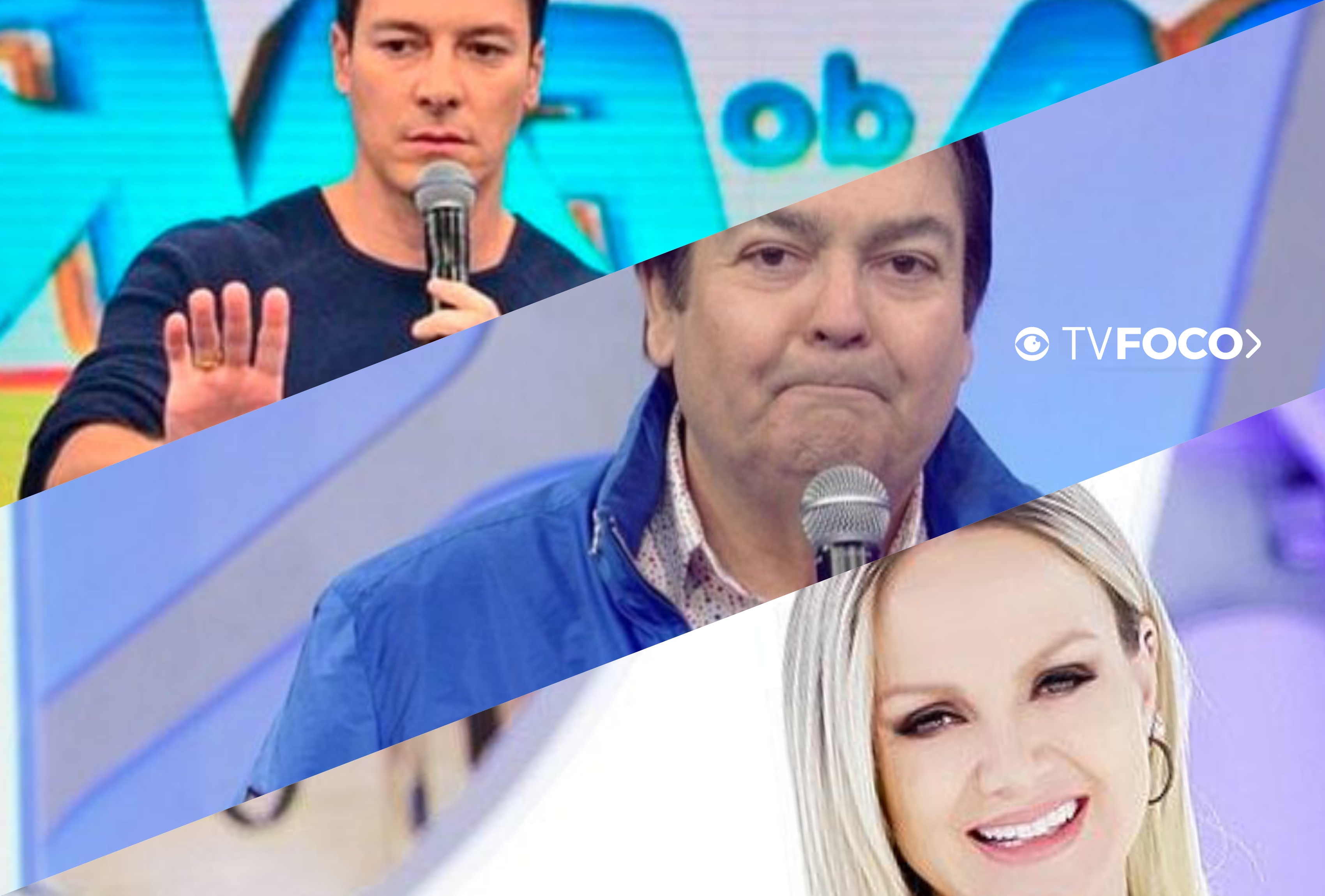 Rodrigo Faro, Faustão e Eliana estão entre os apresentadores mais bem pagos da TV (Foto reprodução)