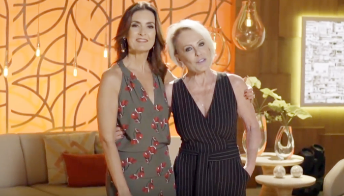 Fátima Bernardes e Ana Maria Braga (Foto: Reprodução/Globo)