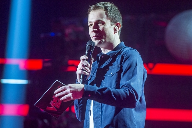 Tiago Leifert no The Voice Brasil (Foto: Globo/Raquel Cunha