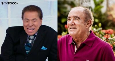 Renato Aragão e Silvio Santos(Foto: Montagem/TV Foco)