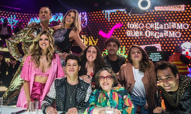 Fernanda Lima e o elenco do Amor e Sexo (Foto: Globo/Raquel Cunha)