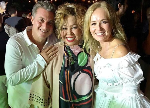 Luciano Huck, Angélica e Alcione (Foto: Reprodução/Instagram)