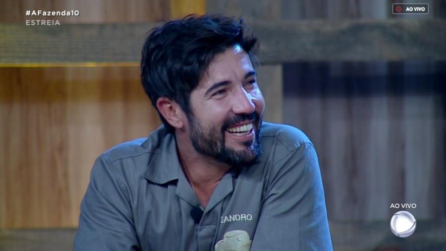 Sandro Pedroso participa da primeira prova do fazendeiro Imagem: Reprodução/RecordTV