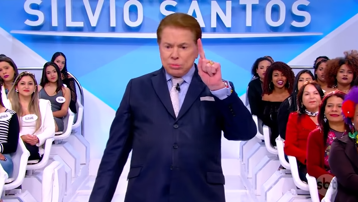 Silvio Santos em seu programa no SBT. (Foto: Reprodução)