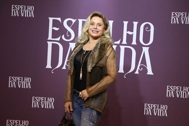 Vera Fischer no lançamento de Espelho da Vida (Foto: Divulgação)