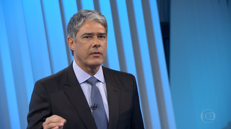 William Bonner na cobertura das eleições 2018 no Fantástico (Foto: Reprodução/Globo)