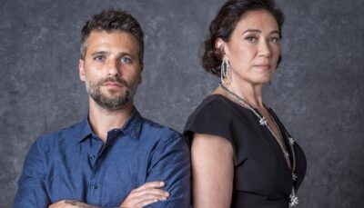 Gabriel (Bruno Gagliasso) e Valentina (Lília Cabral) em O Sétimo Guardião
(Foto: Globo/João Cotta)