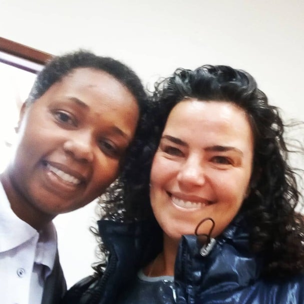 Ana Paula Arósio e fã (Foto: Instagram/Reprodução)