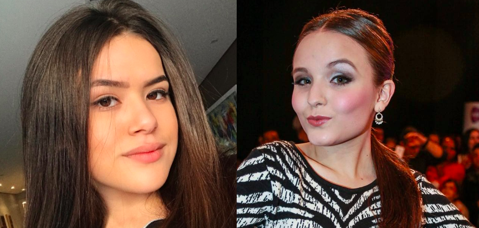 Maisa Silva e Larissa Manoela, atualmente no SBT de Silvio Santos, estão na mira da Globo